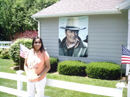 Candace at the John Wayne Museum